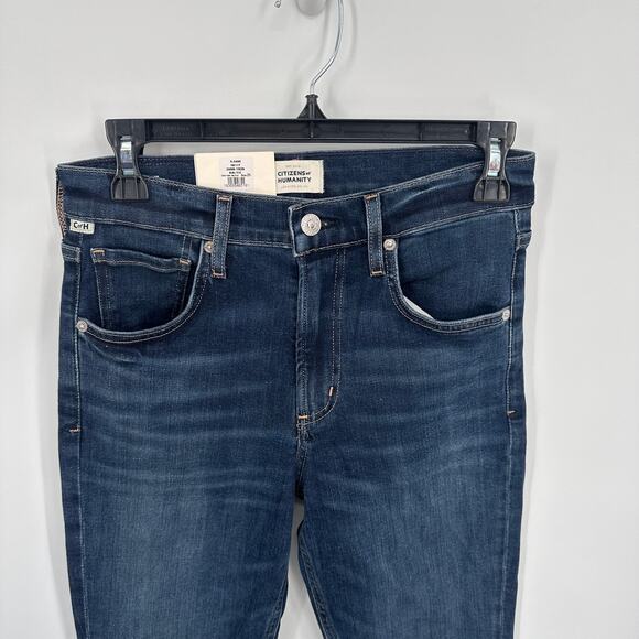 CITIZENS OF HUMANITY NWT Sloane Skinny Denim Jean in Baltic Dark Wash // 0 - Picture 6 of 12